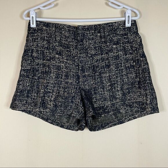Broadway and Broome Gold Metallic Dress Shorts - Picture 1 of 4